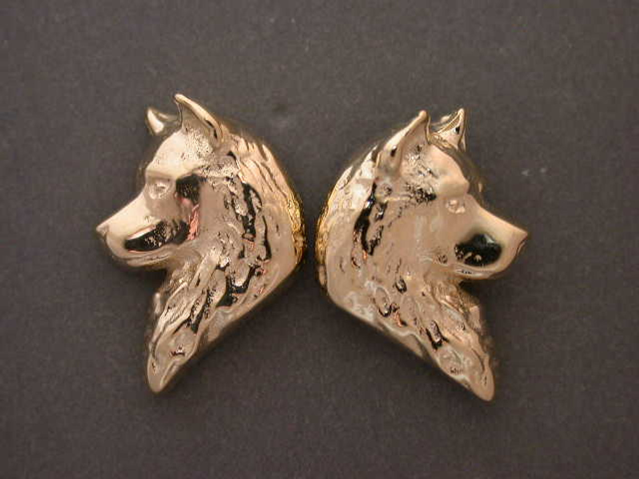 Siberian Husky Heads Earrings