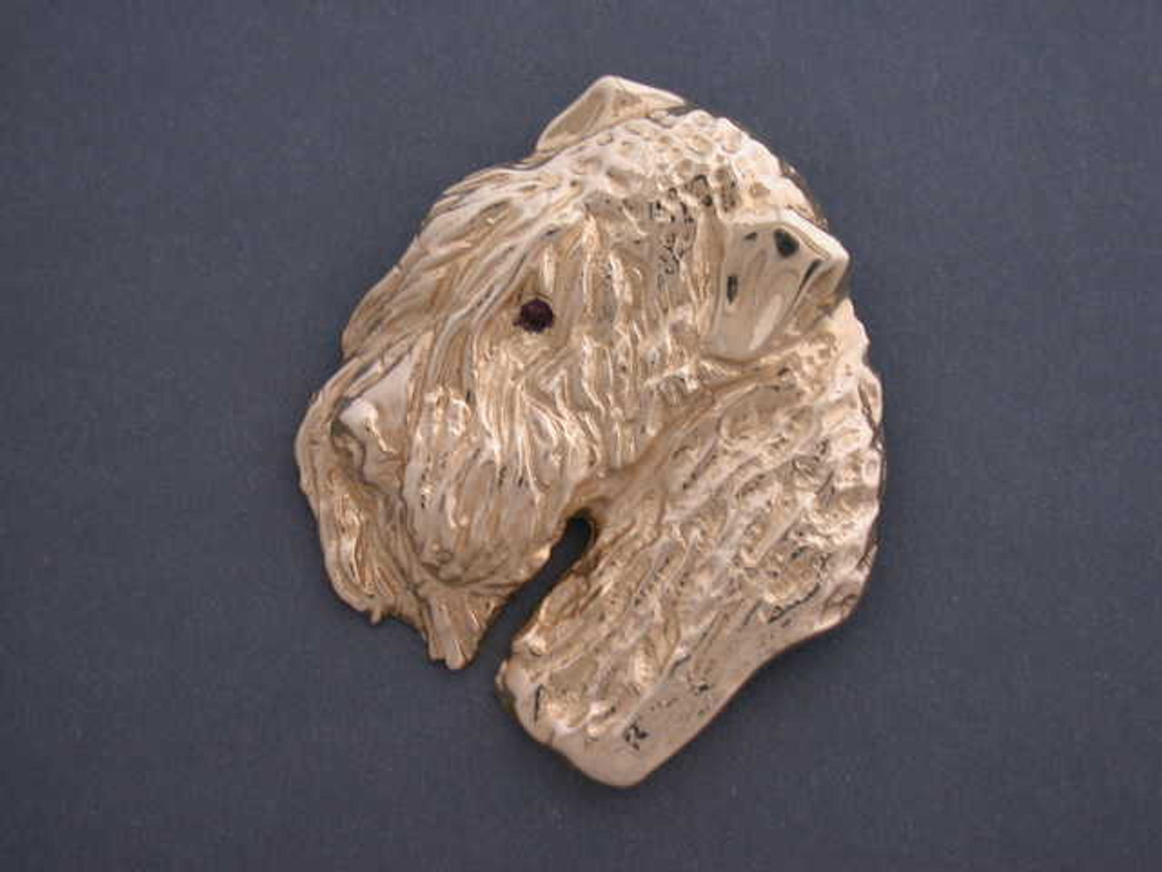 Wheaten Terrier Head Lrg L Pendant