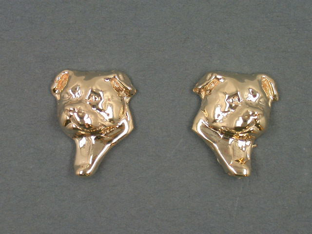 Staffordshire Bull Head L&R Earrings