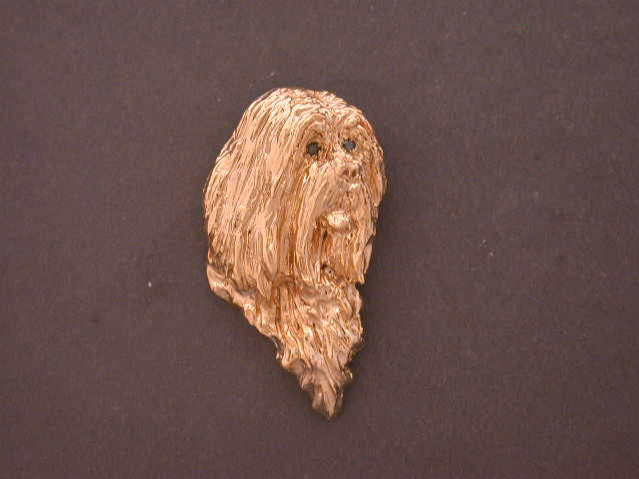 Tibetan Terrier Head Front View Med. Pendant