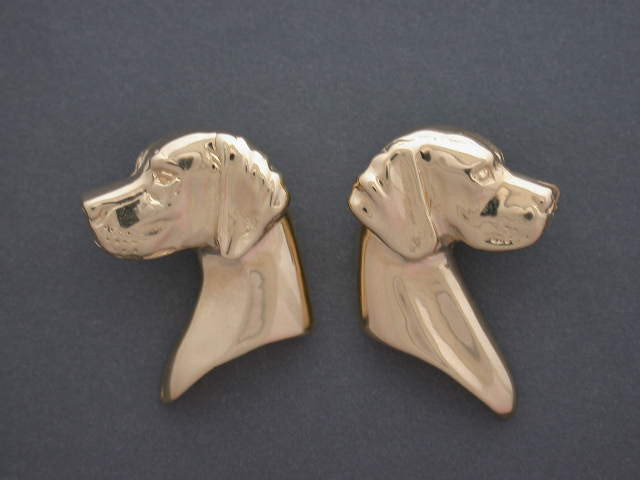 Vizsla Head Med L & R Pendant