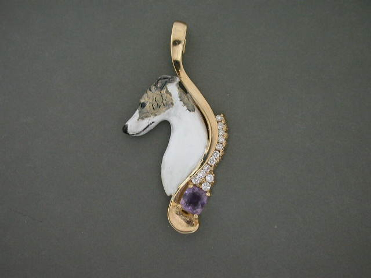 Frame Snake W Setting For Left Head W Whippet Pendant