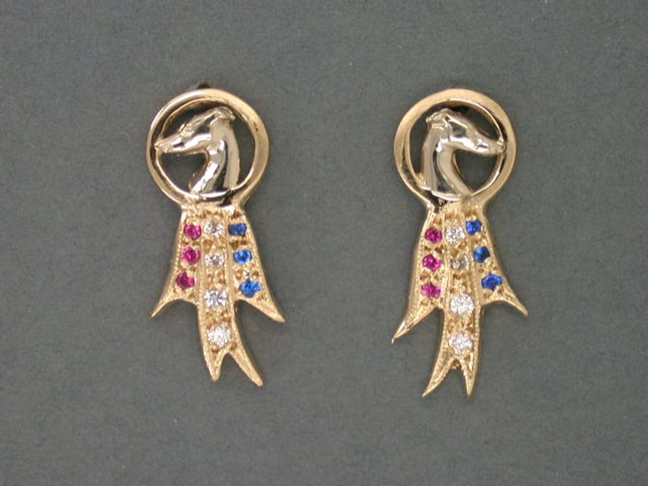 Rosette Earrings W Whippets