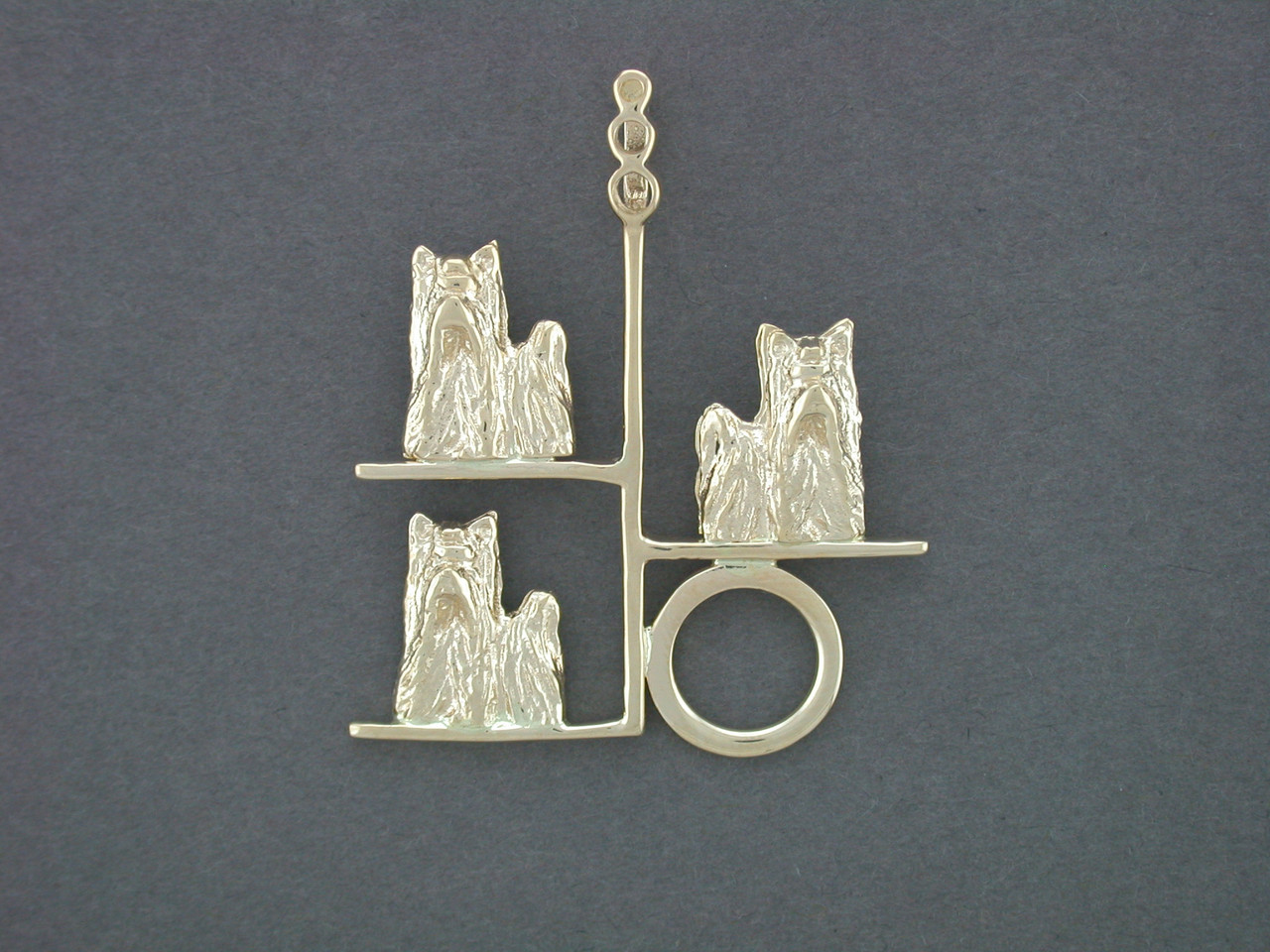 Frame 3 Bar With Yorkshire Terrier Pendant