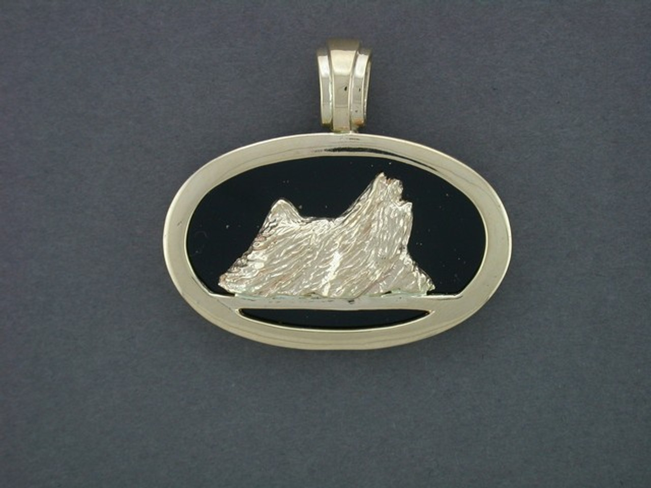 Frame Oval Slim With Yorkshire Terrier Pendant