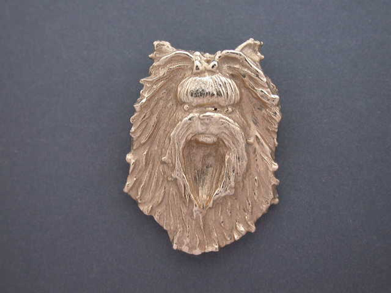 Yorkshire Terrier Head Front View Lrg Tupe Pendant