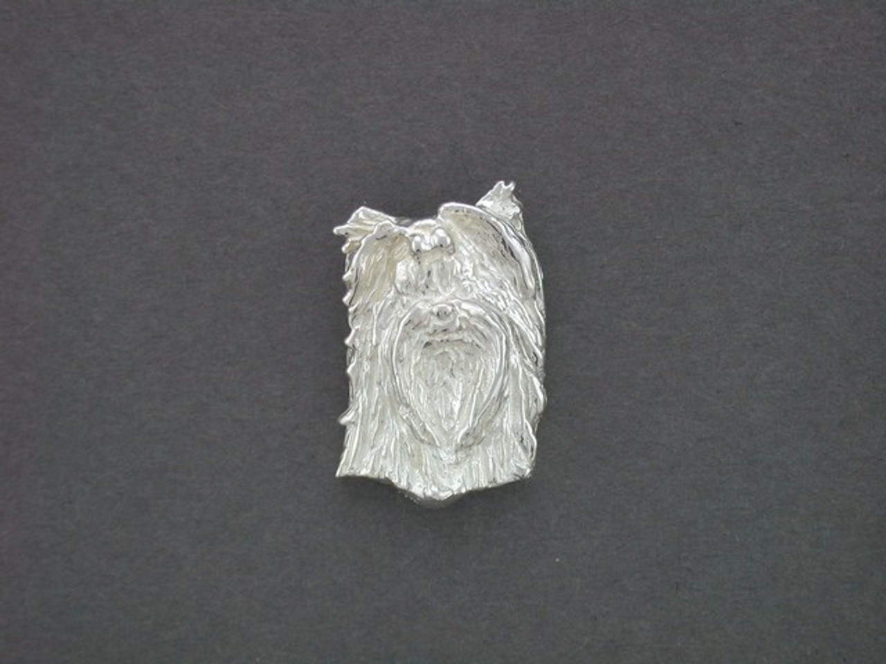 Yorkshire Terrier Head Front View Sm Tupi Pendant