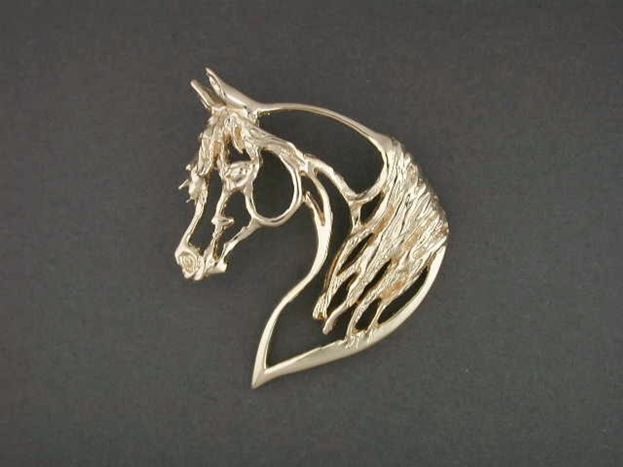 Arabian Horse Head Cut Out Pendant