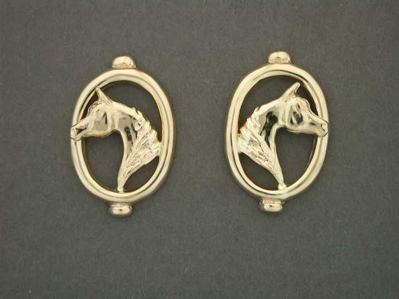 Earrings Frame Oval With Arabian