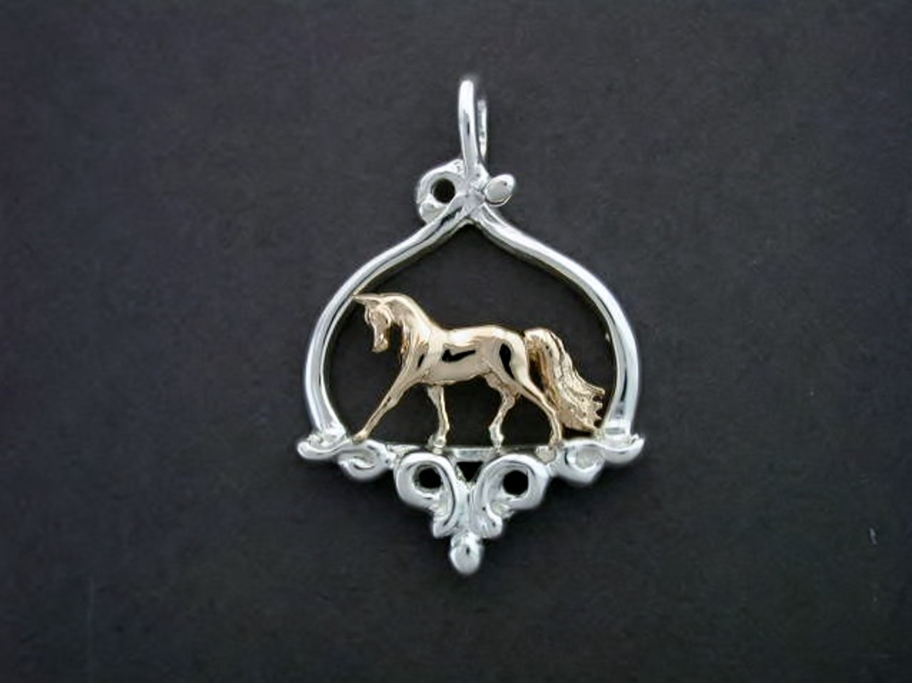 Frame Cleff Wide Smal With Arabian Horse Pendant