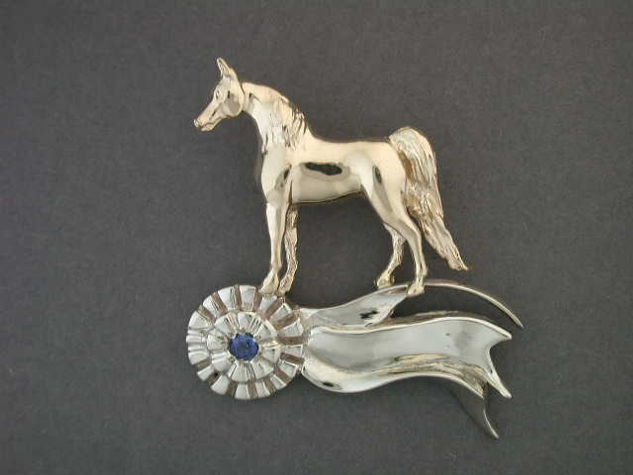 Rosette With Arabian Horse Pendant