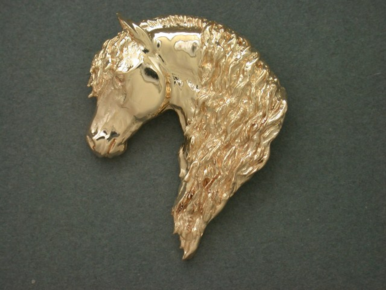 Friesian Horse Head Lrg Pendant