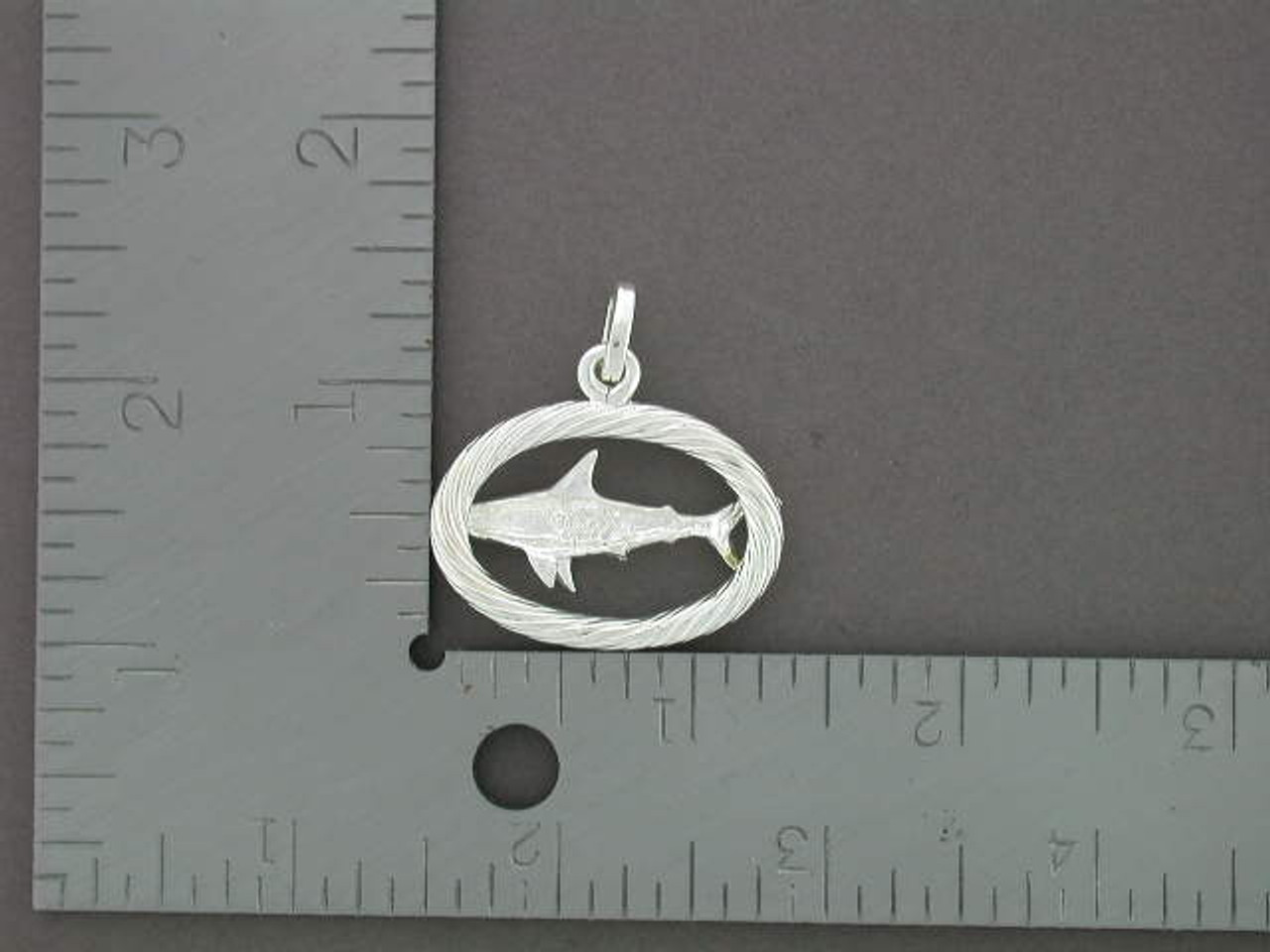 Shark In Twisted Frame Custom Pendant