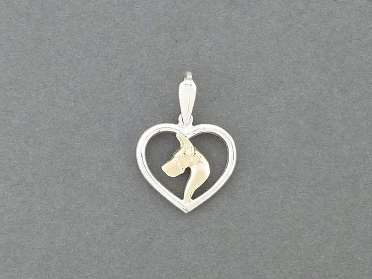 Frame Heart Wired With Great Dane Cropped Ear