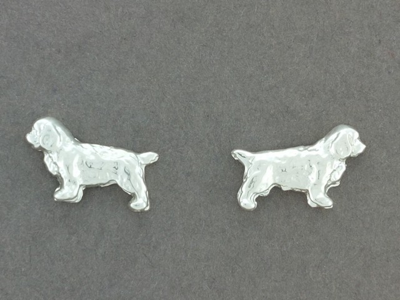 Sussex Spaniel Earrings Fb Stacked L R