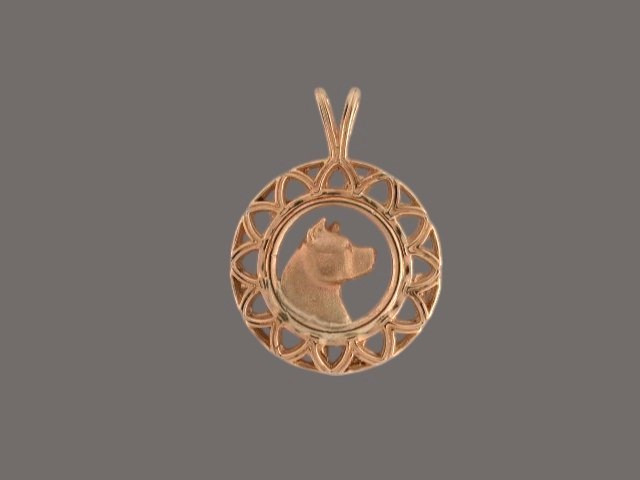 Frame Zic Zac With Amstaff  Pendant