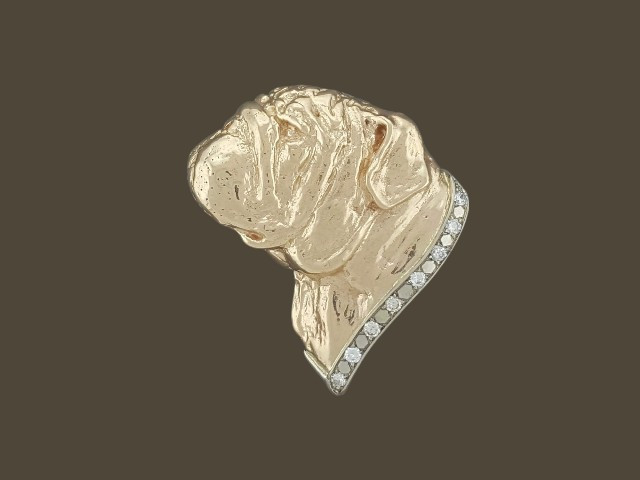 English Bulldog With Diamond Custom