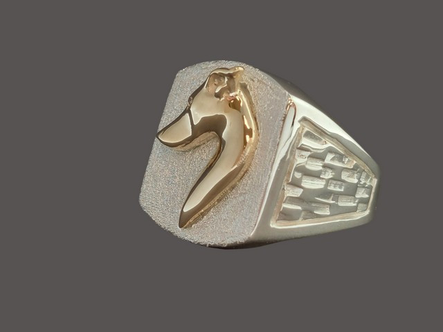 Ring Mens Square Top Side View With Whippet