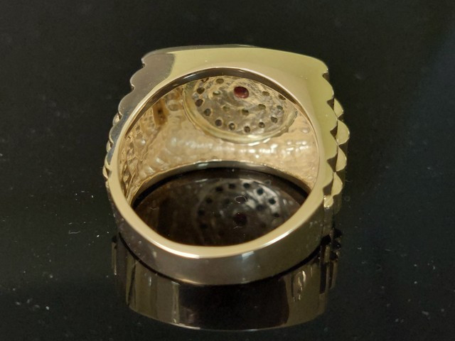Ring Rosette Square Front Left Custom