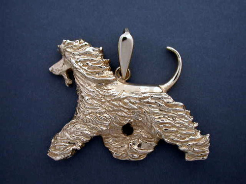 14k yellow gold afghan pendant