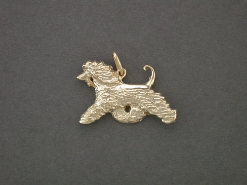 14k yellow gold afghan pendant