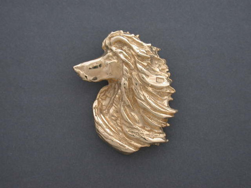 Afghan Hound Head New Style L Pendant