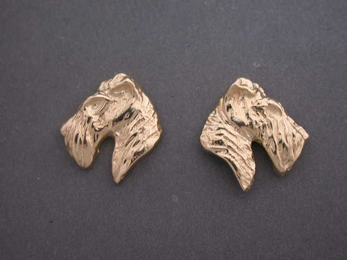 Airedale Earrings L & R