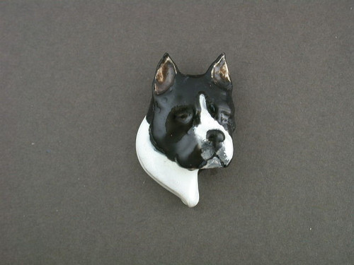 American Stanforshire Terrier Head Pendant