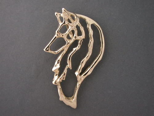 Belgian Tervuren Head Cutout L Pendant