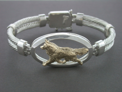 Bracelet Twisted Heavy With Belgian Tervuren