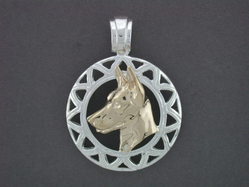 Frame Zic Zac With Belgian Malinois Pendant