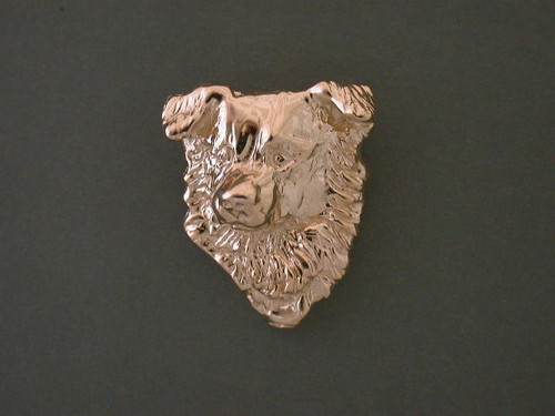 Border Collie Head Pendant