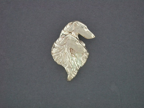 Borzoi Head Double Pendant