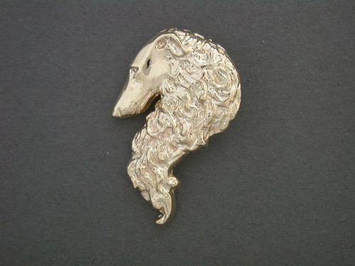 Borzoi Head Med For Snake Frame Pendant