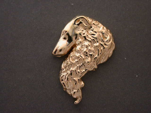 Borzoi Head Regal Sm  Pendant