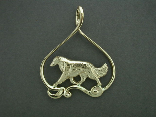 Frame Mari W Borzoi Pendant