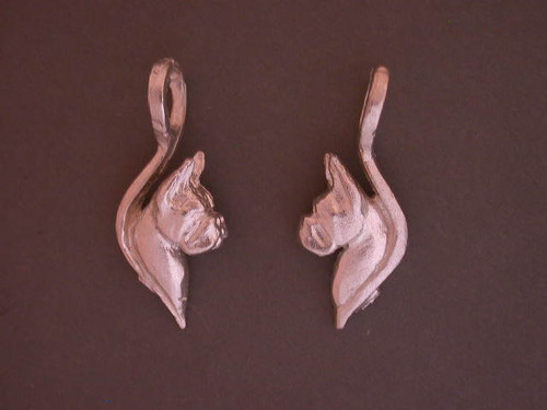 Boxer Earrings Silver