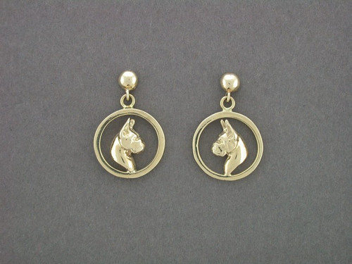 Earrings Round Sm Cir With Boxer