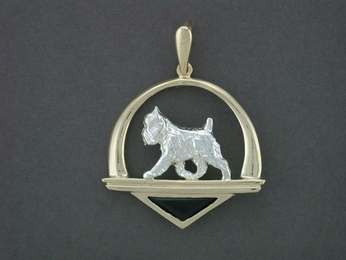 Frame Cir Pedestal W Tria Brussels Griffon Pendant