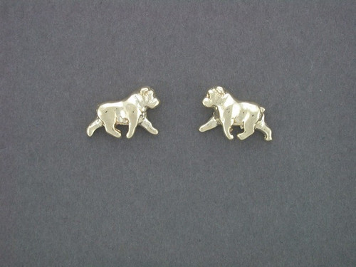 Bulldog Earrings Full Body Gaiting Sm L R Pendant