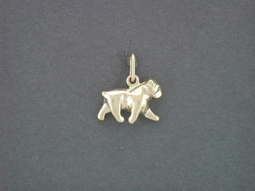 Bulldog Full Body Ear Size Sm Pendant