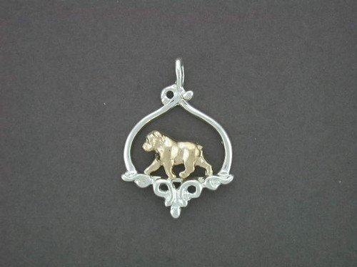 Frame Cleff Wide With Bulldog Pendant