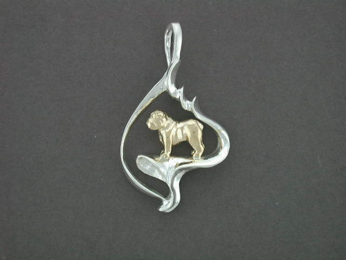 Frame Ornament With Bulldog Pendant