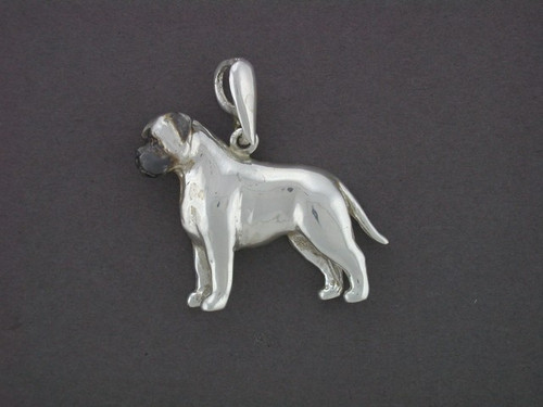 Bullmastiff Full Body Stacked Med L Pendant