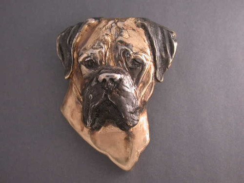 Bullmastiff Head Front View Pendant