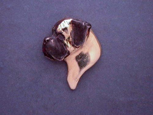 Bullmastiff Head Med L Detailed Pendant