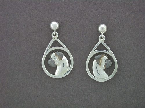 Earrings Tear Drop With Bullmastiff