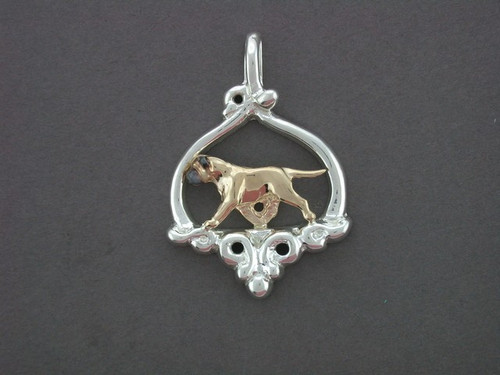 Frame Cleff Wide Med With Bullmastiff Pendant