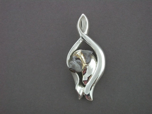 Frame Tulip With Bullmastiff Pendant