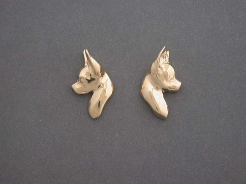 Chihuahua Earrings Head L & R